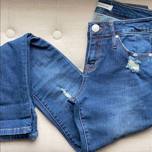 Scarlet Boulevard Distressed Skinny Jeans